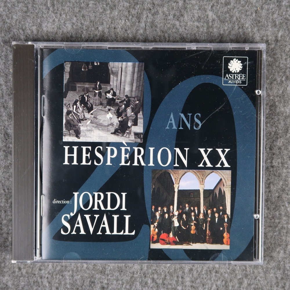 Vintage Hesperion XX CD 20 Ans Jordi Savall Astrée Auvidis France Classical 1994